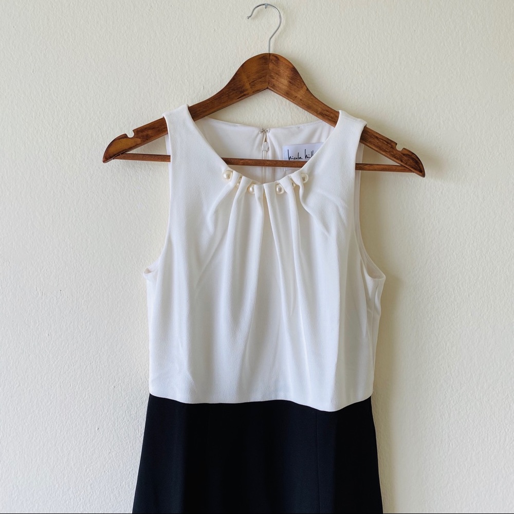 Nicole Miller NY Black & White Color Block Dress - Picture 5 of 15